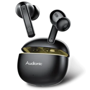 black earbuds